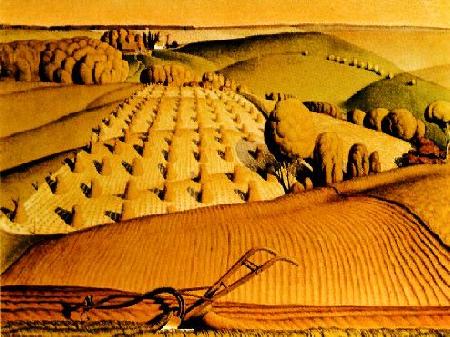 Grant Wood Young Com oil painting image